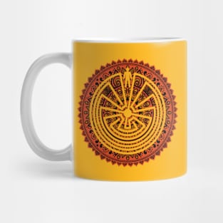 Native American Symbol - Man In The Maze - Folklore Mandala 1 Mug